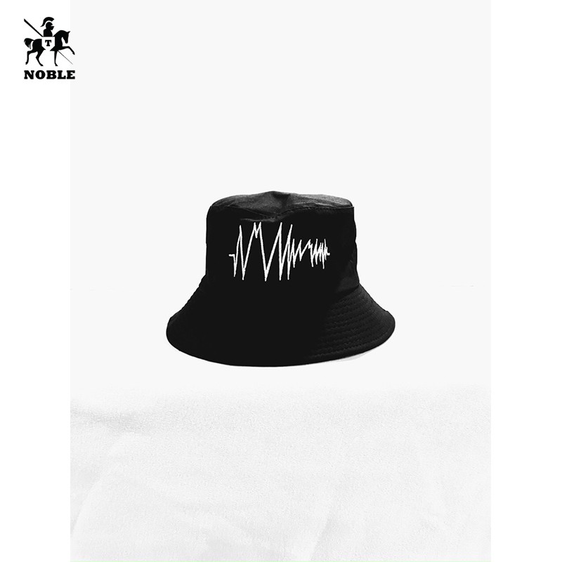 [Freeship] Nón bucket nam nữ logo nhịp tim cá tính thời trang Noble TP14