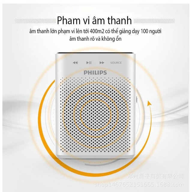 CHÍNH HÃNG - GIÁ GỐC Loa trợ giảng không dây cao cấp PHILIPS SBM230 cảm ứng 1 chạm