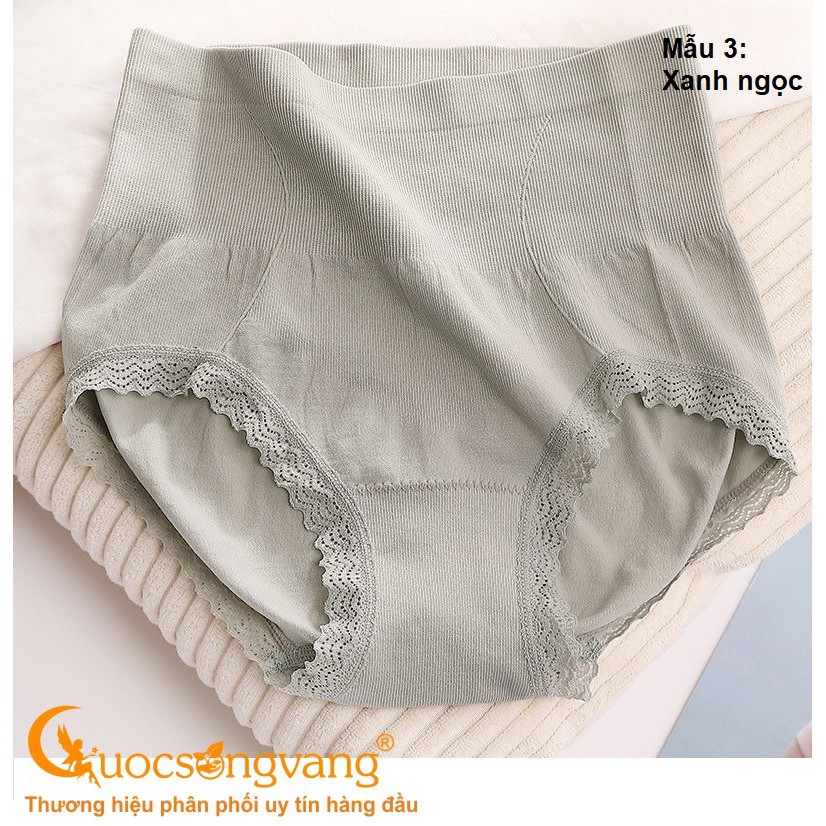 Quần lót nữ ren eo quần lót cotton co giãn 4 chiều GLDL038 Cuocsongvang
