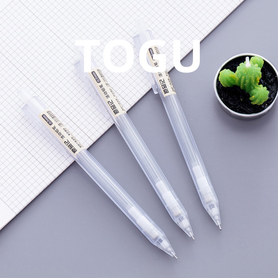 Bút chì bấm cơ TOGU ngòi 0.5mm 0.7mm bút chì học sinh văn phòng phẩm bút chì bấm tiện lợi bút chì dễ thương