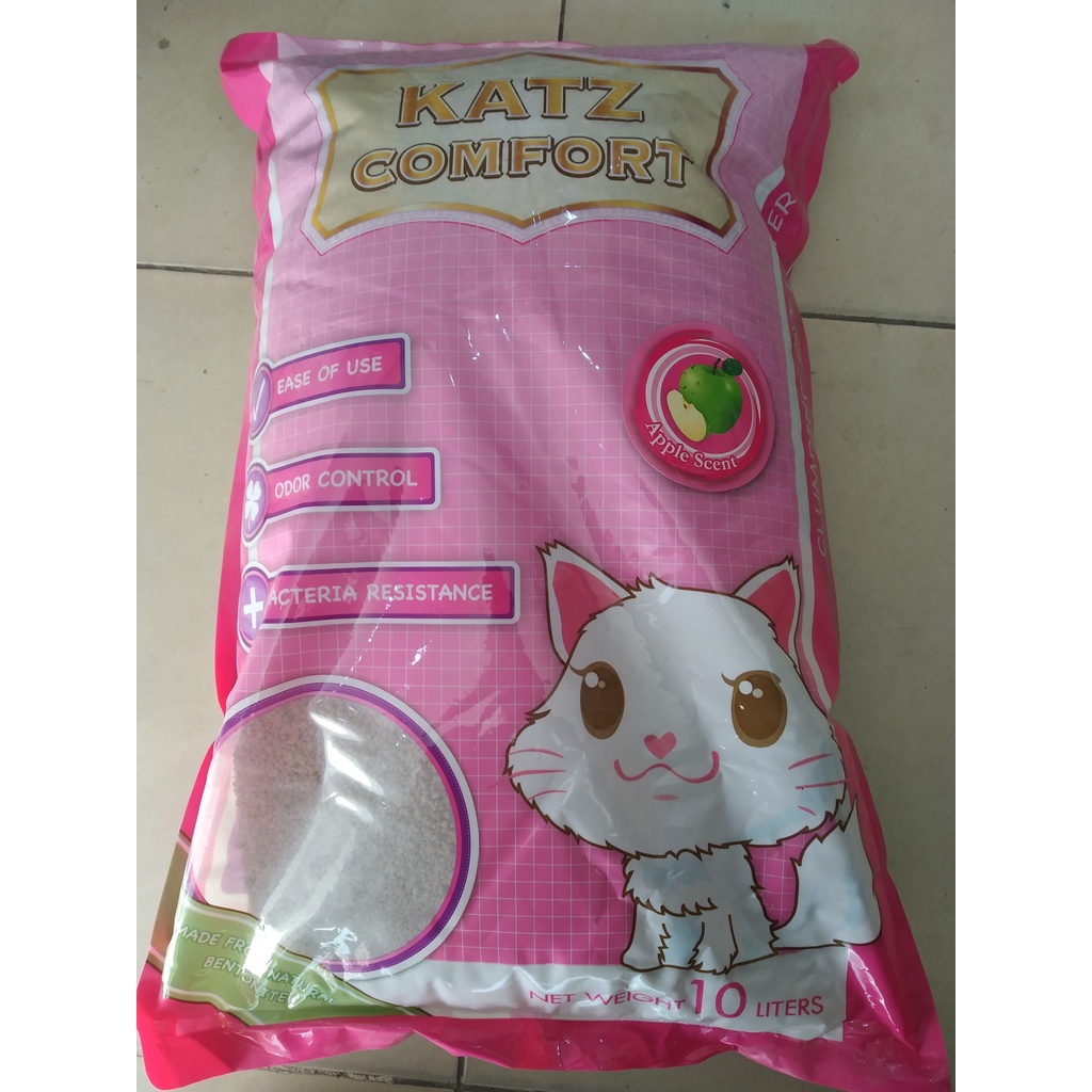 Cát vệ sinh cho mèo Katz Comfort thấm hút vón cục vón cục nhanh không bụi 5L