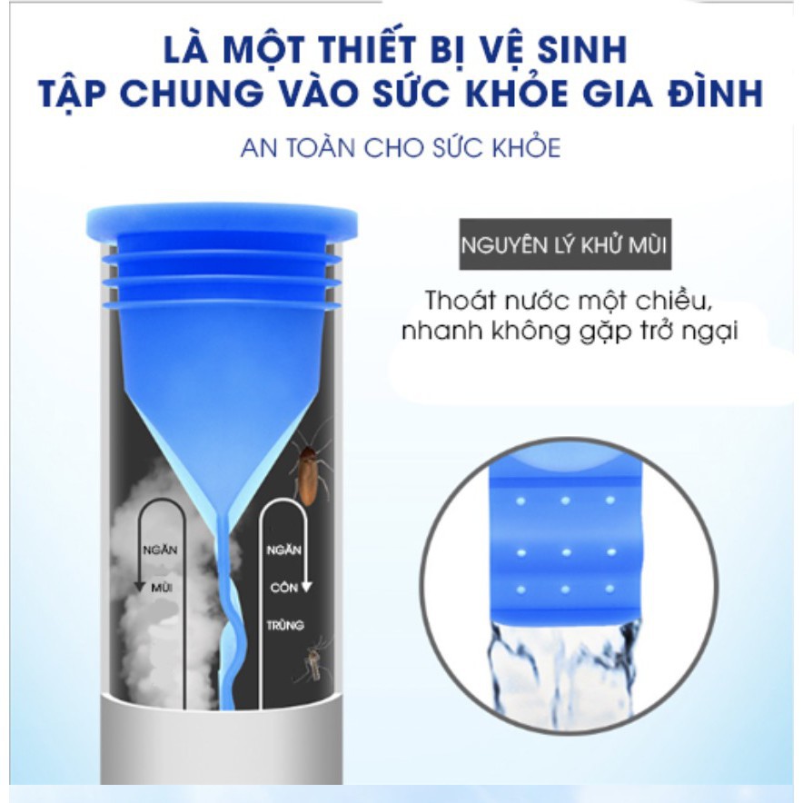 VAN GẮN ỐNG CỐNG NGĂN MÙI HÔI DIỆT CÔN TRÙNG CHO NHÀ TẮM NHÀ VỆ SINH CỰC HIỆU QUẢ - DỤNG CỤ NGĂN MÙI HÔI ỐNG THOÁT NƯỚC