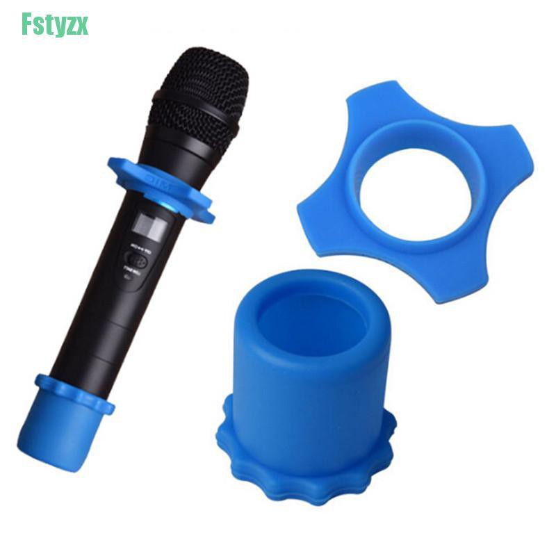 fstyzx Anti-Rolling Microphone Protection Ring Wireless Slip Holder Protective Cover