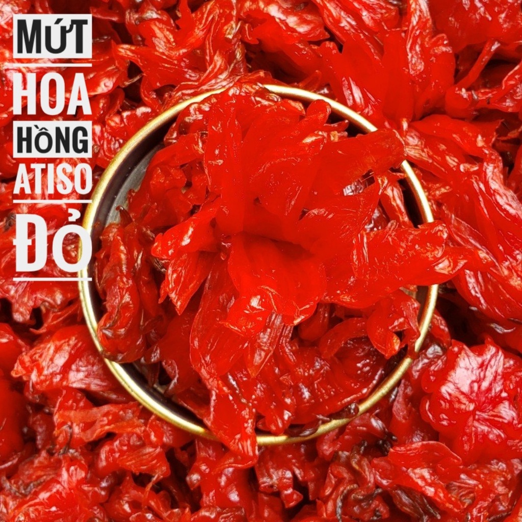 Mứt Hoa Hồng Đà Lạt (Mứt Hibiscus) Lon 500gr