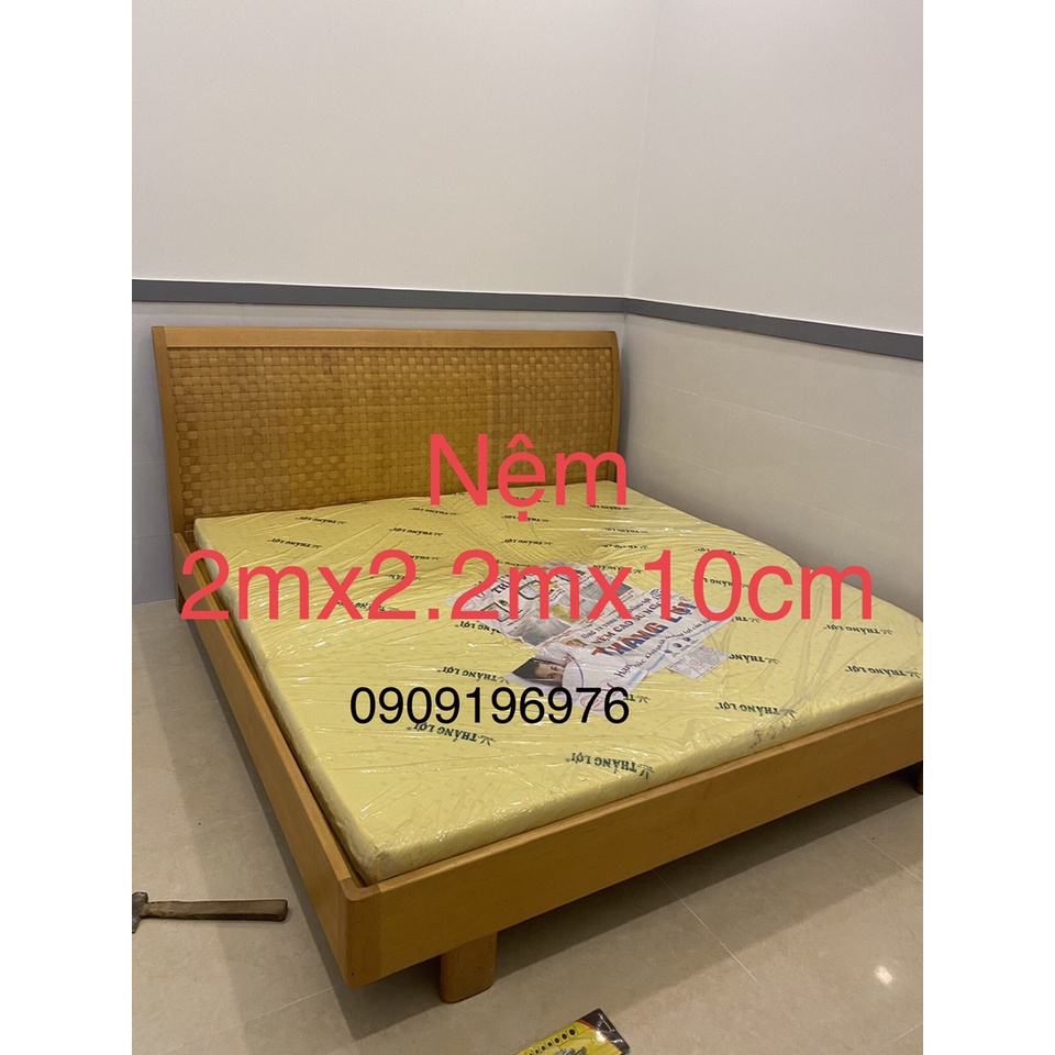 Nệm cao su non Thắng Lợi đủ size từ 1m-2.2m và độ dày từ 10-30cm bảo hành 15 năm về sụt lún