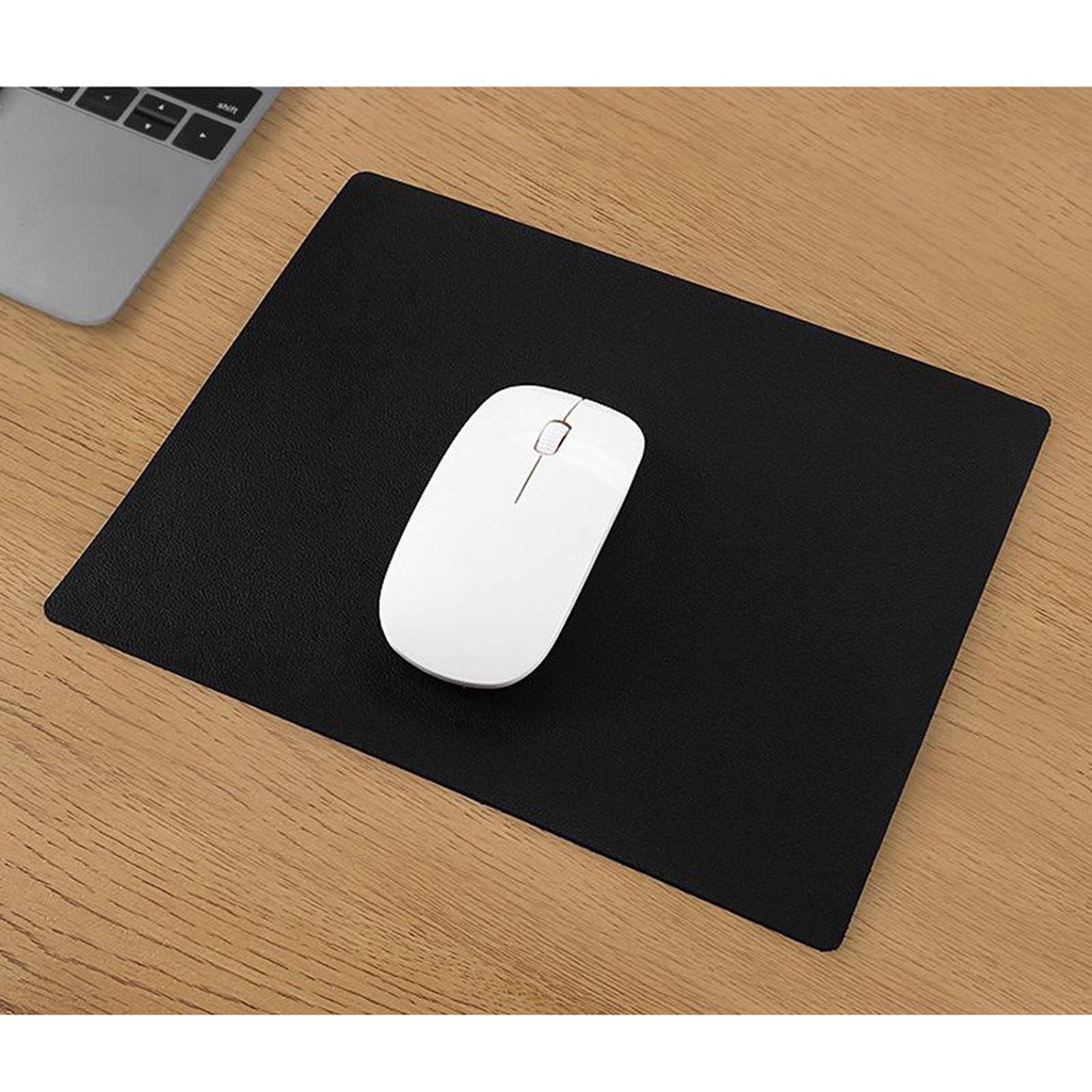 Miếng lót chuột da pu hỗ trợ cổ tay tiện lợi dành cho văn phòng/ laptop