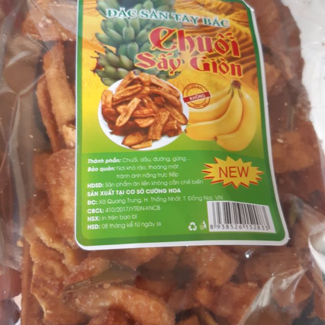Chuối sấy thơm ngon giòn tan