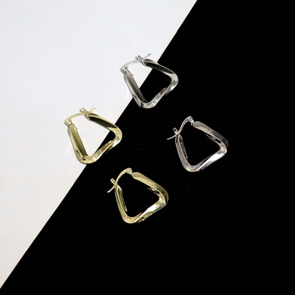 Bông tai hình tam giác phong cách Hàn Quốc thời trang cho nữ