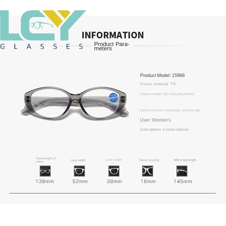 Kính Đọc Sách Lcy Chống Tia Uv Thời Trang Dành Cho Nam Và Nữ Tuổi Trung Niên 15966