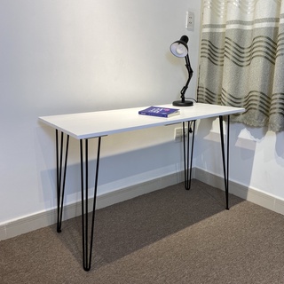 Bàn làm việc gỗ thông kiểu pallet kết hợp chân sắt - bàn làm việc deskaholic