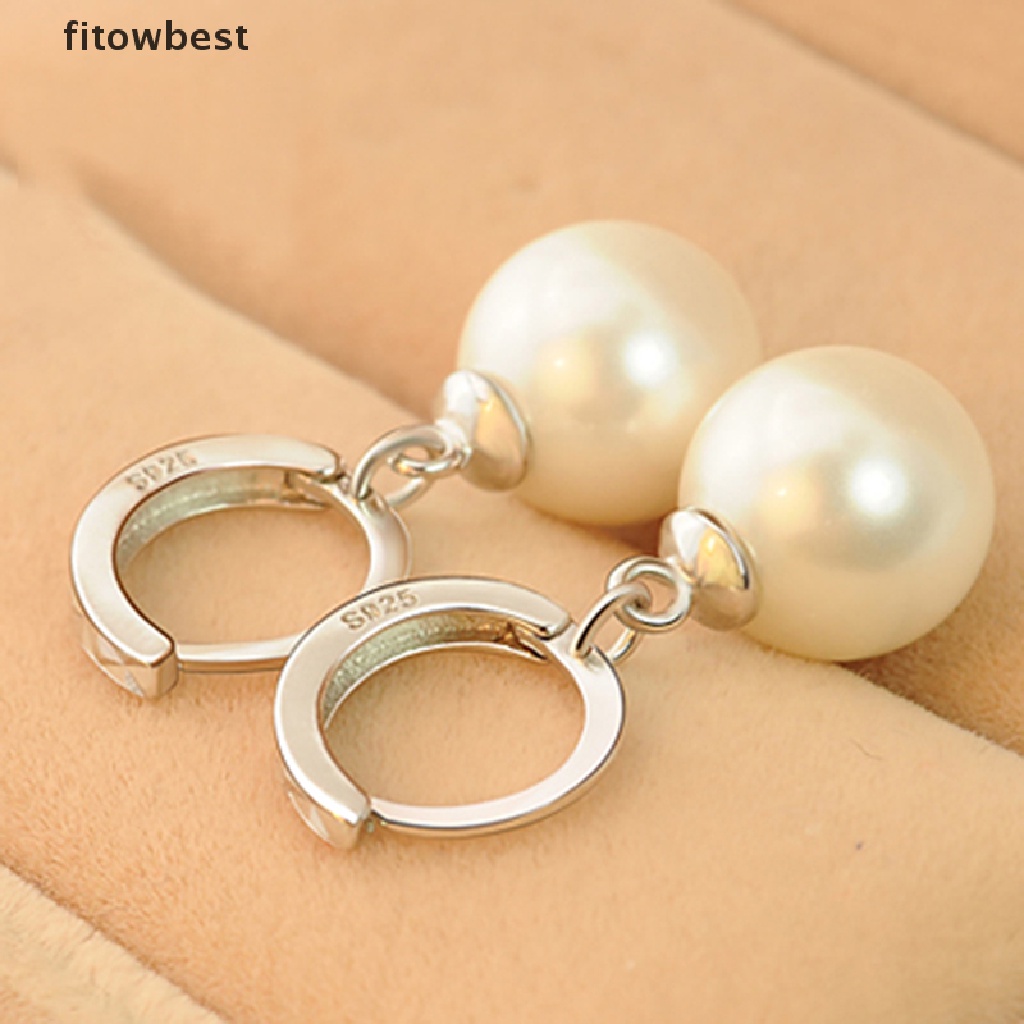 Bông Tai Mạ Bạc 925 Hình Giọt Nước Ngọt Ngào Thời Trang Cho Nữ