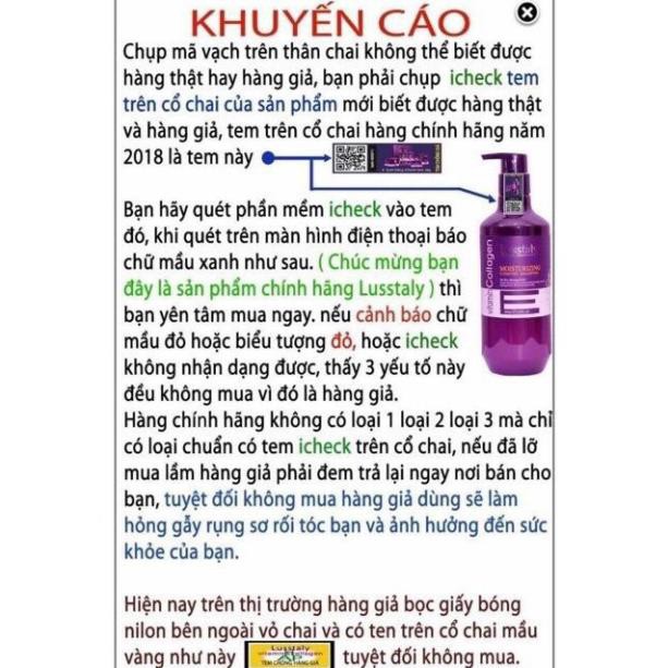 Dầu Gội Xả Lusstaly vitamin E dưỡng ẩm phục hồi tóc chống rụng tăng phồng  cặp gội xả lustaly vitamin e  500ml - 800ml