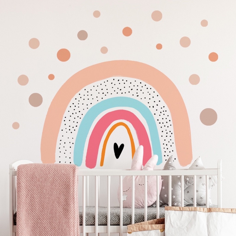 Tranh dán tường trang trí phòng ngủ, phòng chơi cho bé gái, Wall decoration for baby bedroom, play room