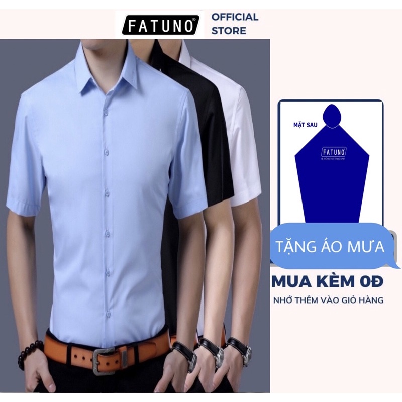 Combo sơ mi ngắn tay dáng Hàn Quốc tặng kèm Áo mưa thời trang