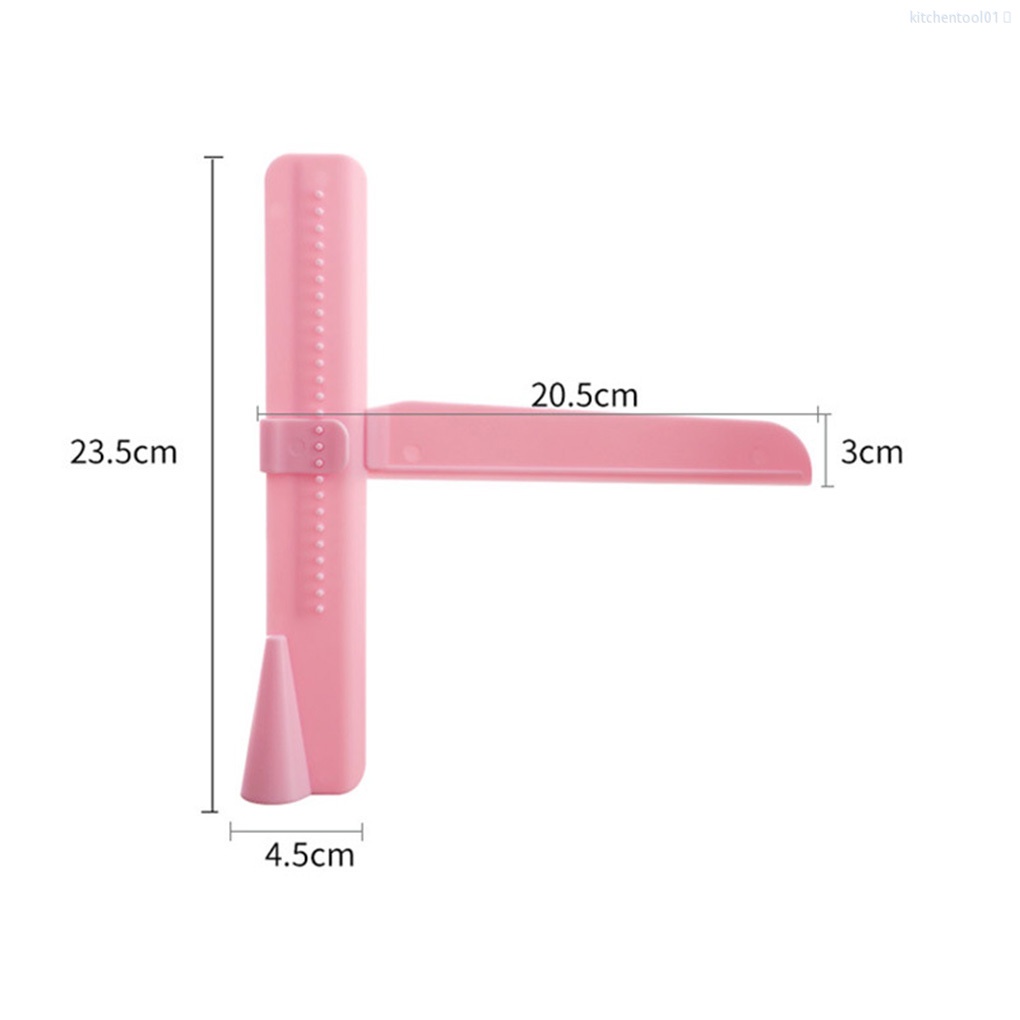 Dụng Cụ Chà Láng Bánh Kem Bằng Nhựa Màu Hồng Có Thể Điều Chỉnh Tiện Dụng Cho Nhà Bếptool01