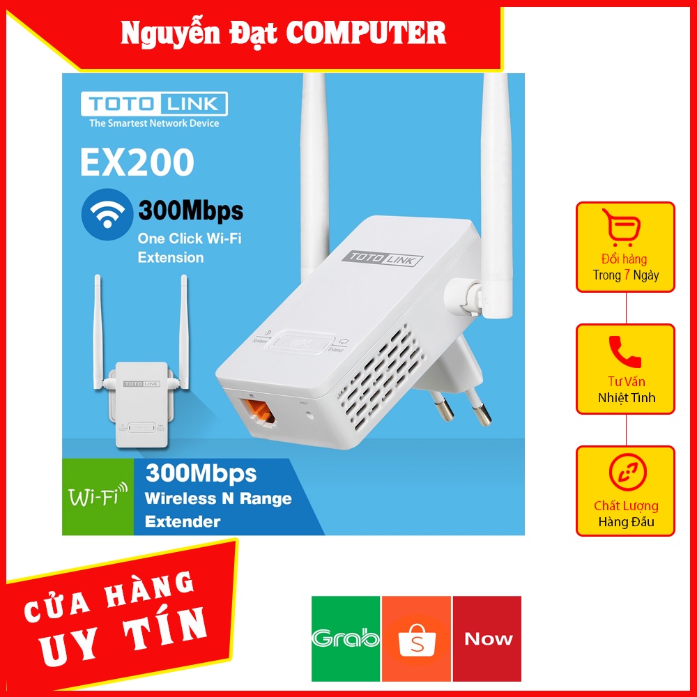 Totolink EX200 CHÍNH HÃNG,Bộ Mở Rộng Sóng Wifi,cục hút wifi kích sóng wifi tốc độ cao - Bảo hành 12 tháng