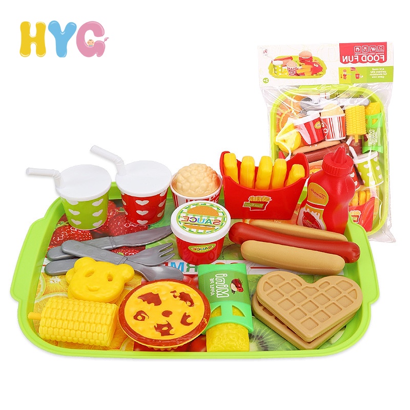 Bộ đồ chơi HYG Toys mô phỏng nhập vai hình thức ăn phương Tây cho trẻ em