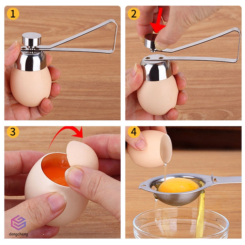 Dụng cụ cắt vỏ trứng bằng thép không gỉ nhỏ gọn tiện dụng