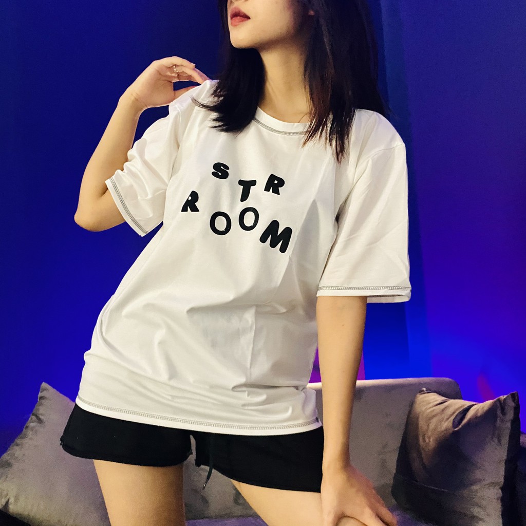 [ Quà tặng là khẩu trang bạn nhé] Áo phông tay lỡ STR room chất liệu cotton siêu thoáng | BigBuy360 - bigbuy360.vn