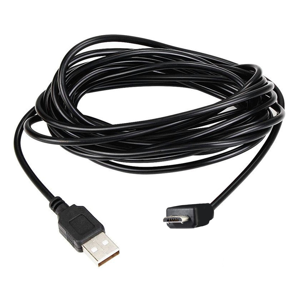 Dây cấp nguồn cho camera hành trình oto, 1 đầu cắm thẳng cổng USB lấy nguồn, đầu còn lại cổng cắm cho camera, dài 3.5m