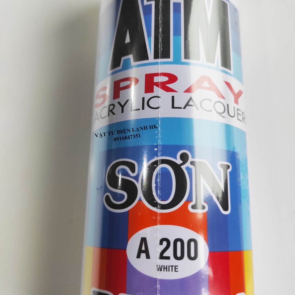 Sơn Xịt ATM chuyên dụng Spray Màu Trắng A200 White