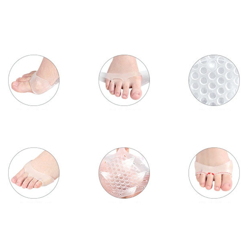 1 Cặp Đệm Silicone Họa Tiết Tổ Ong Lót Chân Khi Đi Giày Cao Gót