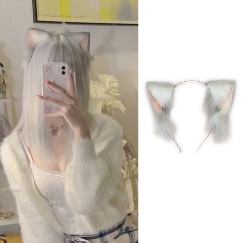 Băng Đô Tai Mèo Bằng Lông Nhung Dễ Thương Xinh Xắn