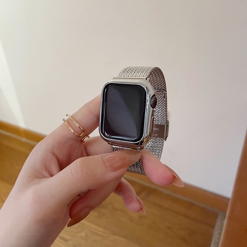 Dây đeo inox Milanese cho đồng hồ thông minh Iwatch 7 6 SE 5 4 3 2 38 40 42 41 45 44mm