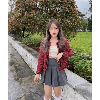 ✿ ÁO KHOÁC DẠ NƠ ĐỎ ✿