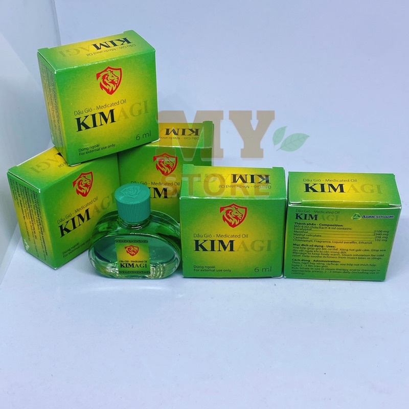 (Chính Hãng) Dầu Gió Kimagi Xanh 6ml- Công Ty Dược Agimexpharm