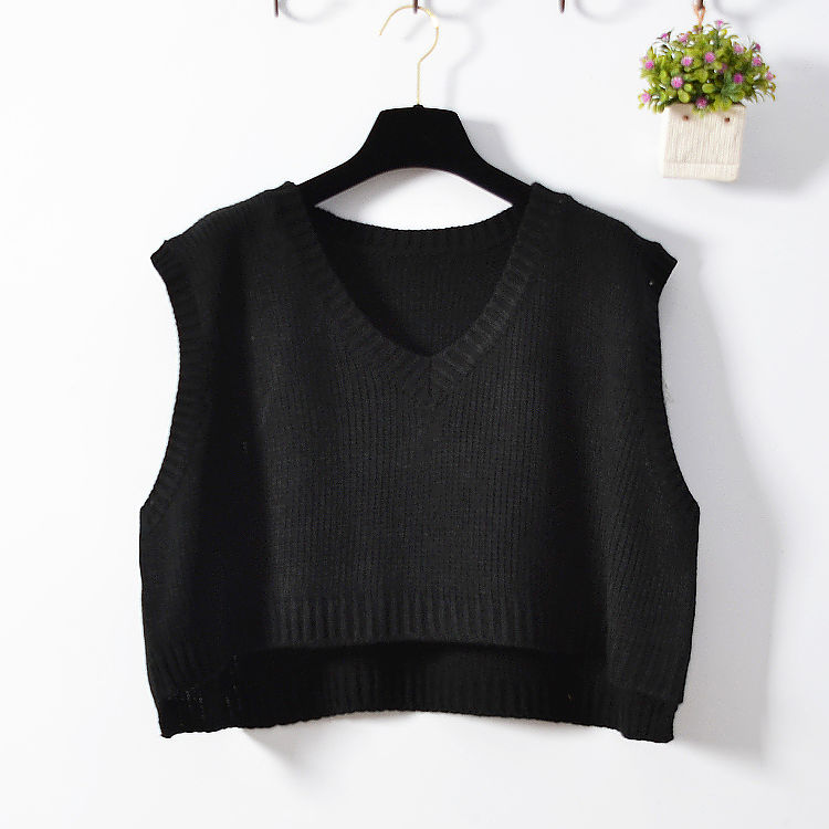 Áo Khoác Len Sát Nách Dáng Rộng Cổ Chữ v Thời Trang Xuân Thu Phong Cách Hàn Quốc Cho Nữ | BigBuy360 - bigbuy360.vn