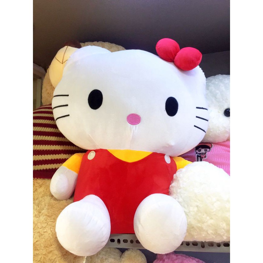 HELLO KITTY GẤU BÔNG MÈO KITTY SIZE LỚN KÈM ẢNH THẬT