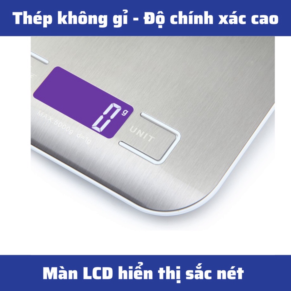 Cân Tiểu Ly mini điện tử định lượng 0.01g - 3kg i2000 độ chính xác cao Làm Bánh Cân tiểu ly 3kg cao cấp Thép Không Gỉ