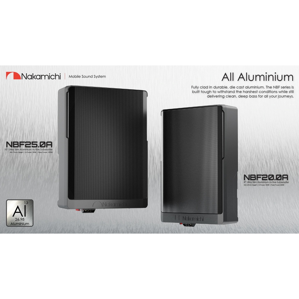 Loa Sub gầm ghế ô tô Nakamichi NBF25.0A