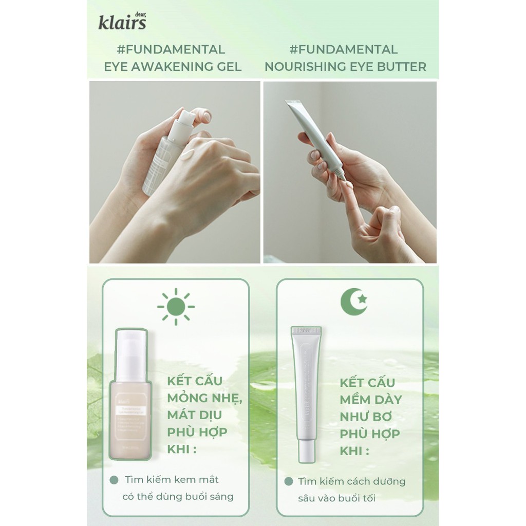 Gel Dưỡng Mắt Klairs Fundamental Eye Awakening Gel