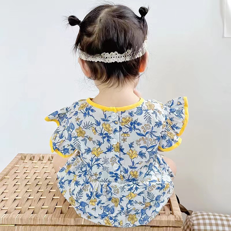 Bộ Áo Liền Quần Phong Cách Sườn Xám Trung Hoa Cổ Điển Dành Cho Bé Gái