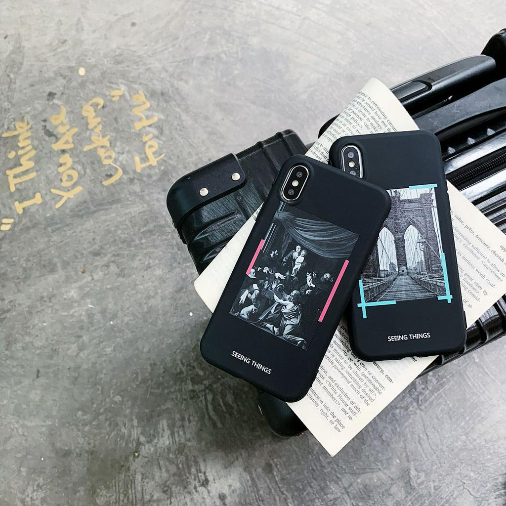 Ốp điện thoại mềm họa tiết tranh sơn dầu cho iPhone 7/8 Plus/X/XS/XS/XS MAX/11/11 PRO/11 Pro MAX/SE2/12