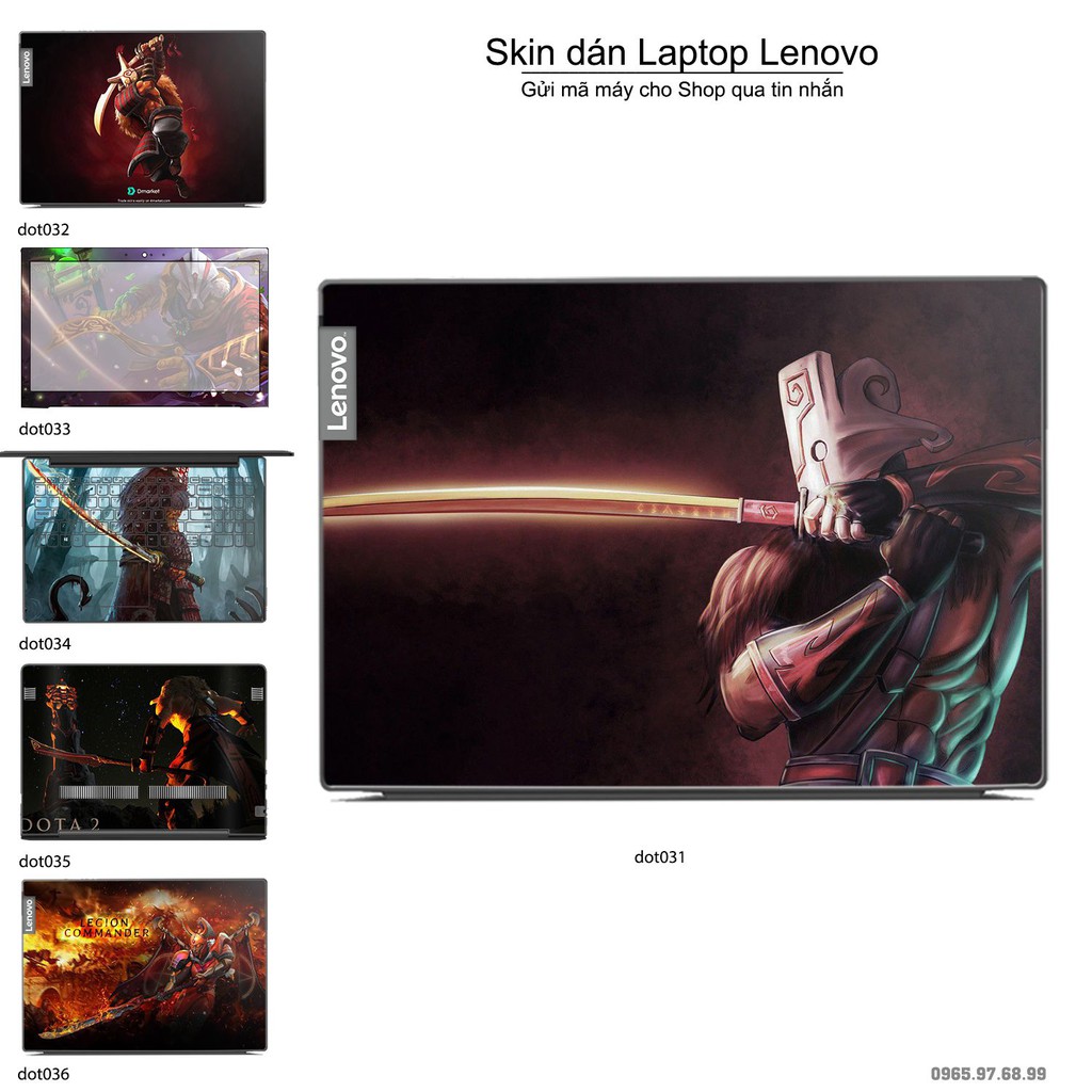 Skin dán Laptop Lenovo in hình Dota 2 nhiều mẫu 6 (inbox mã máy cho Shop)