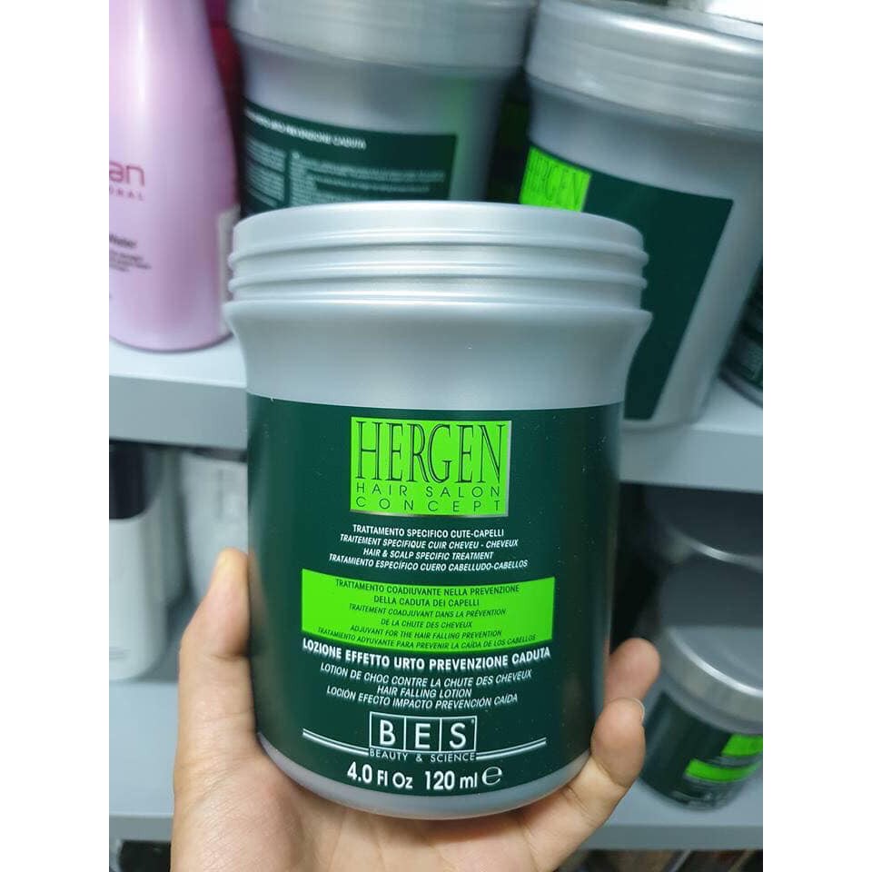 Combo dầu gội huyết thanh chống rụng kích thích mọc tóc  Bes Hergen Hair Loss 12mlx10 ống