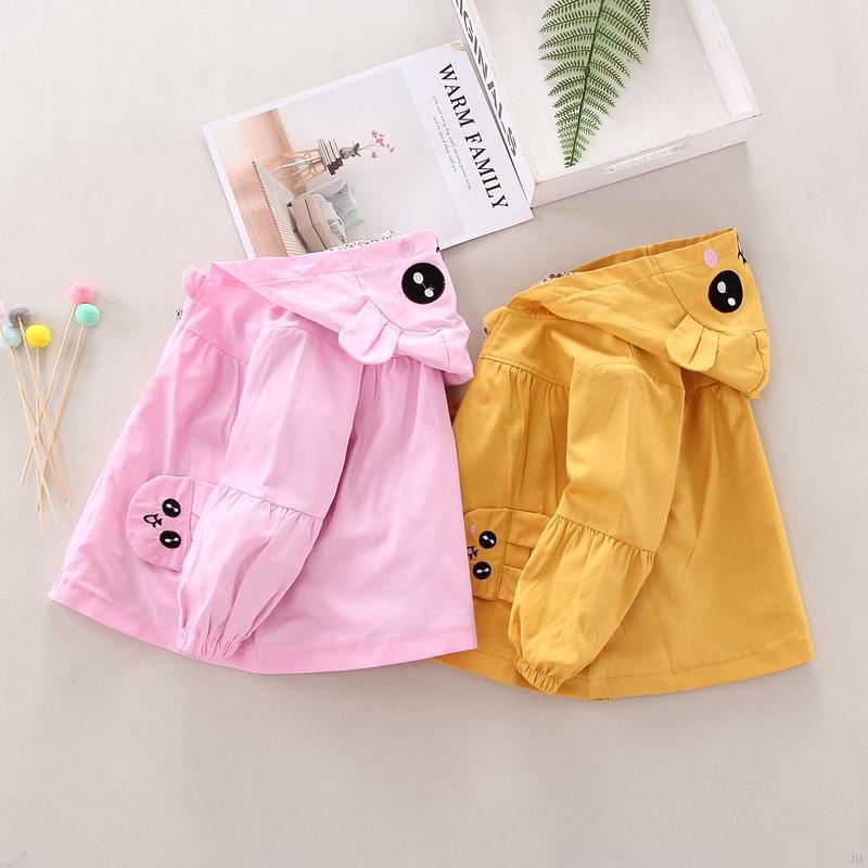 Áo Hoodies hoạ tiết thỏ hoạt hình đáng yêu cho bé gái