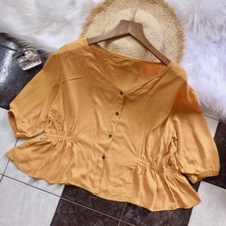 ÁO CROPTOP DÁNG PEPLUM