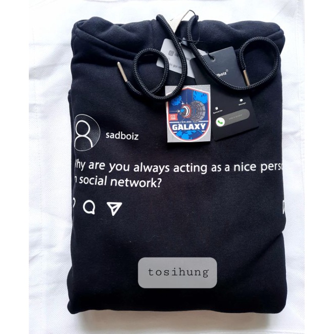 Áo khoác 𝗛𝗢𝗢𝗗𝗜𝗘 𝗦𝗔𝗗𝗦𝗧𝗔𝗚𝗥𝗔𝗠 ®️ - 𝑯𝒂̀𝒏𝒈 𝒄𝒉𝒊́𝒏𝒉 𝒉𝒂̃𝒏𝒈