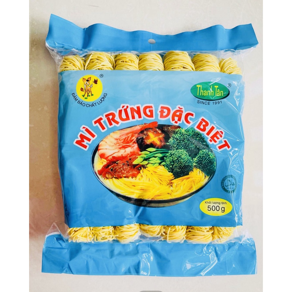 MÌ TRỨNG THANH TÂN ĐẶC BIỆT 500G SỢI NHỎ