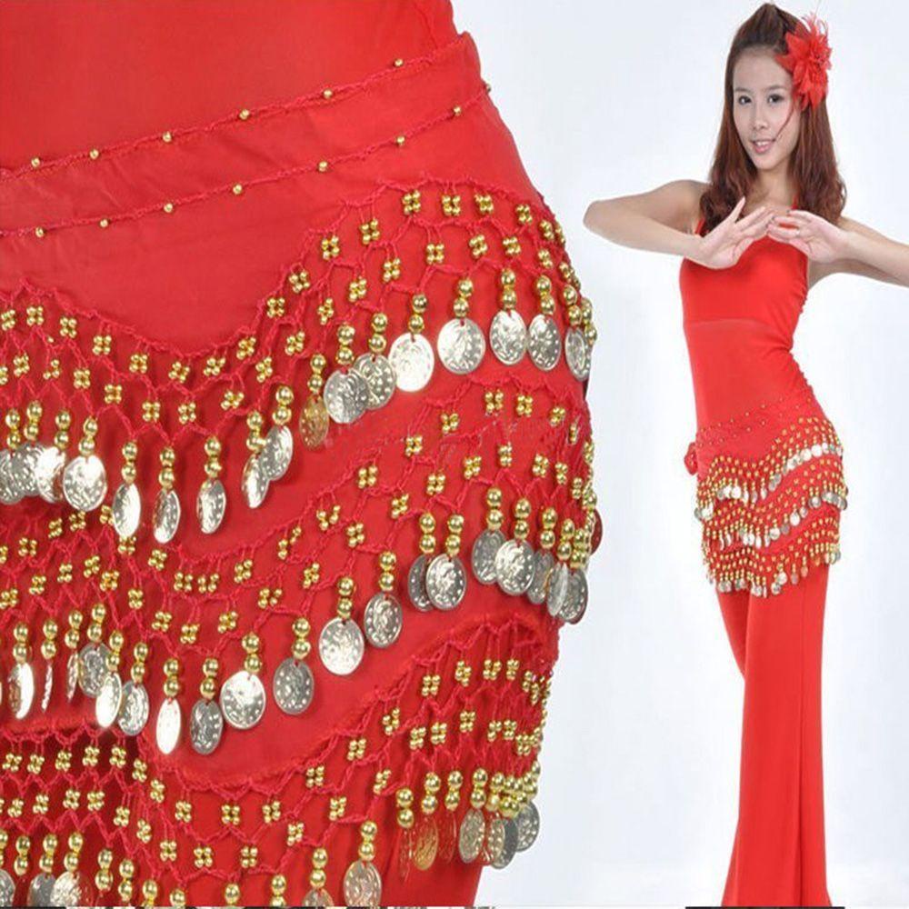 Chân Váy Phối Dây Xích Thời Trang Xinh Xắn Cho Nữ|Thắt Lưng Chiffon Đính 3 Đồng Xu Thời Trang