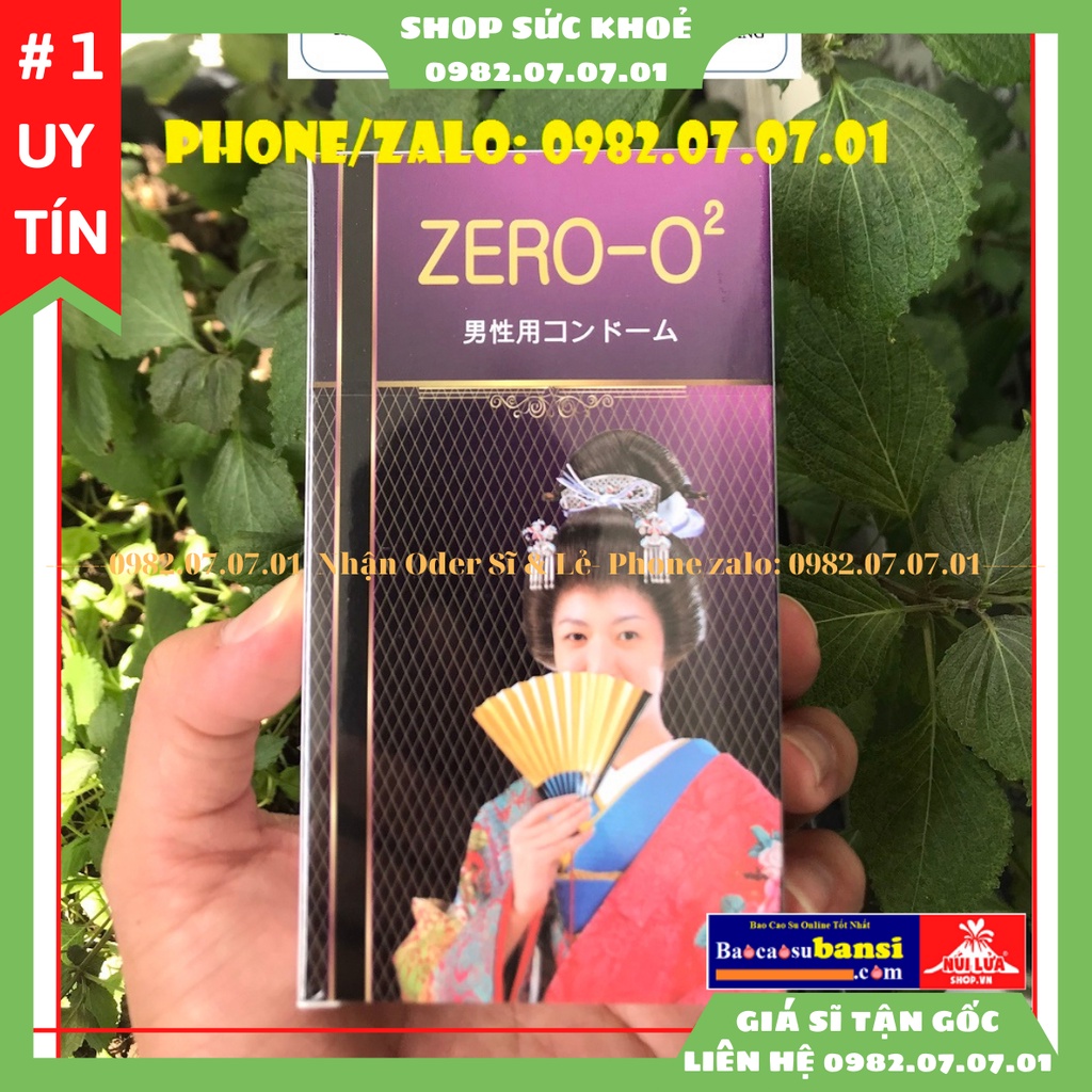 Bao cao su siêu mỏng trơn mượt mà, mướt mát đến từ Nhật Bản ZERO O2, Shop Sức Khoẻ 0982070701 Tuyển Sĩ Bao Cao Su Full