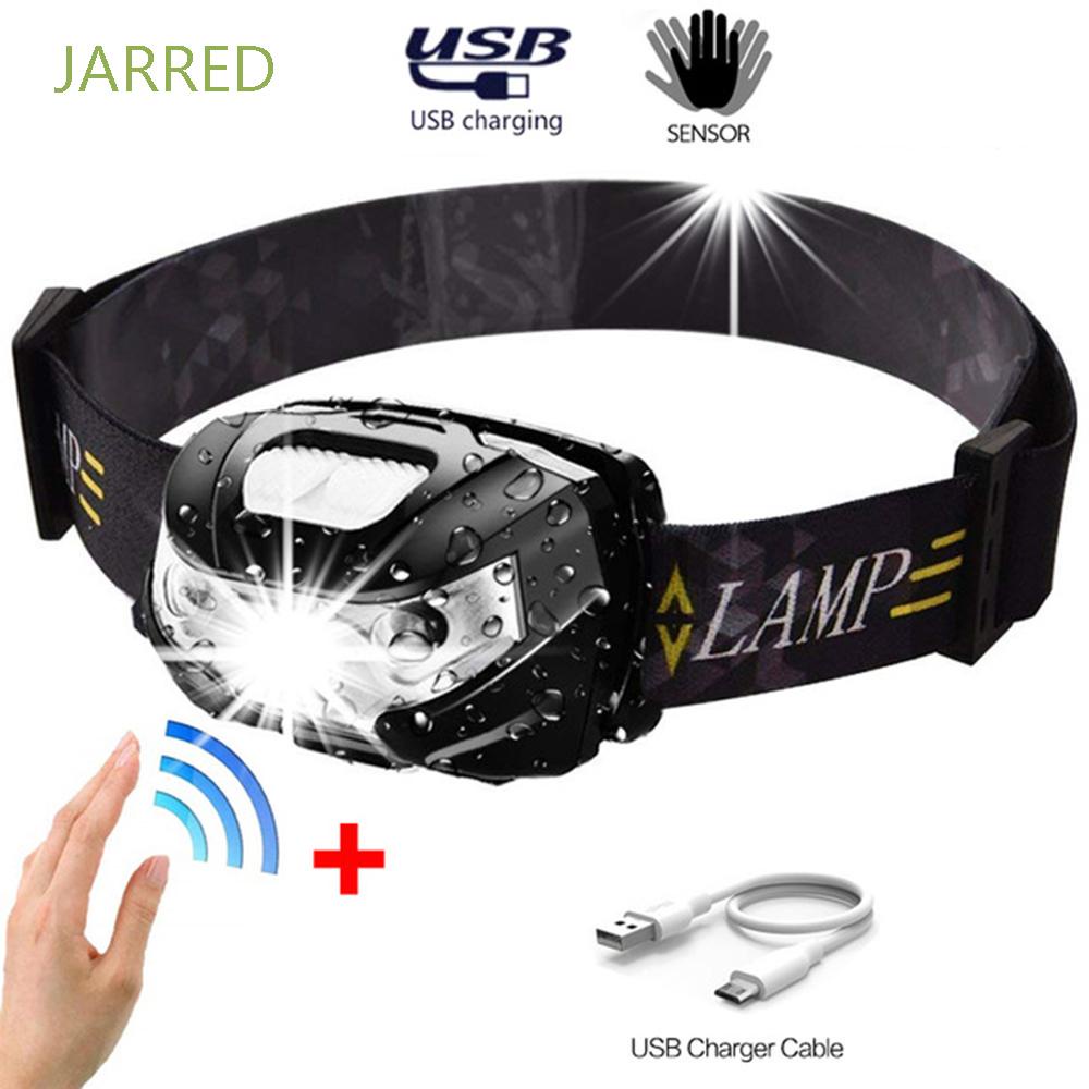 Đèn Led đội đầu cảm biến thông minh chống thấm nước có thể sạc lại USB tiện dụng