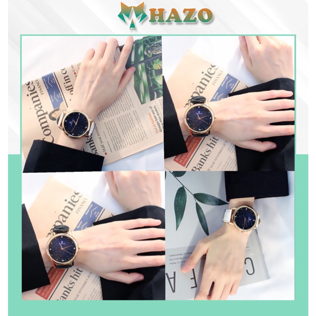[Sỉ] Đồng Hồ Nam Nữ Dây Da Kemanql Cực Đẹp - Hazo