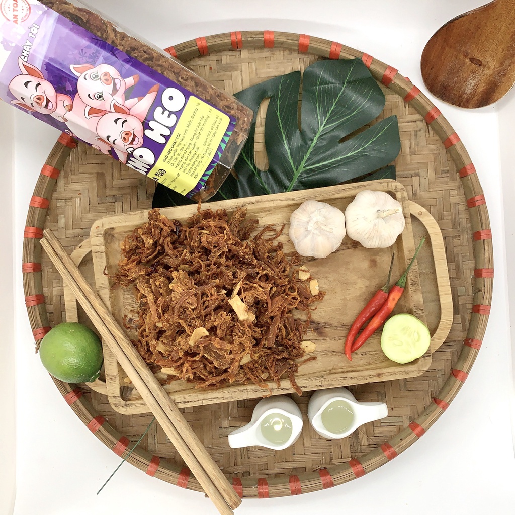 Khô heo cháy tỏi cao cấp ,Khô lợn cháy tỏi, Heo khô cháy tỏi nhà làm ,đồ ăn vặt ngon không chất bảo quản an toàn vệ sinh | BigBuy360 - bigbuy360.vn