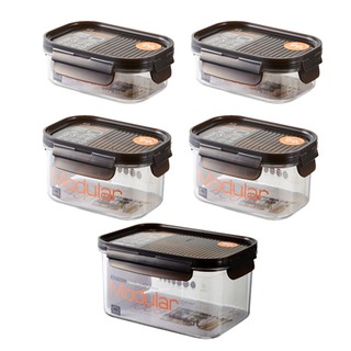 BỘ 5 HỘP BẢO QUẢN LOCK&LOCK BISFREE MODULAR LBF402S5