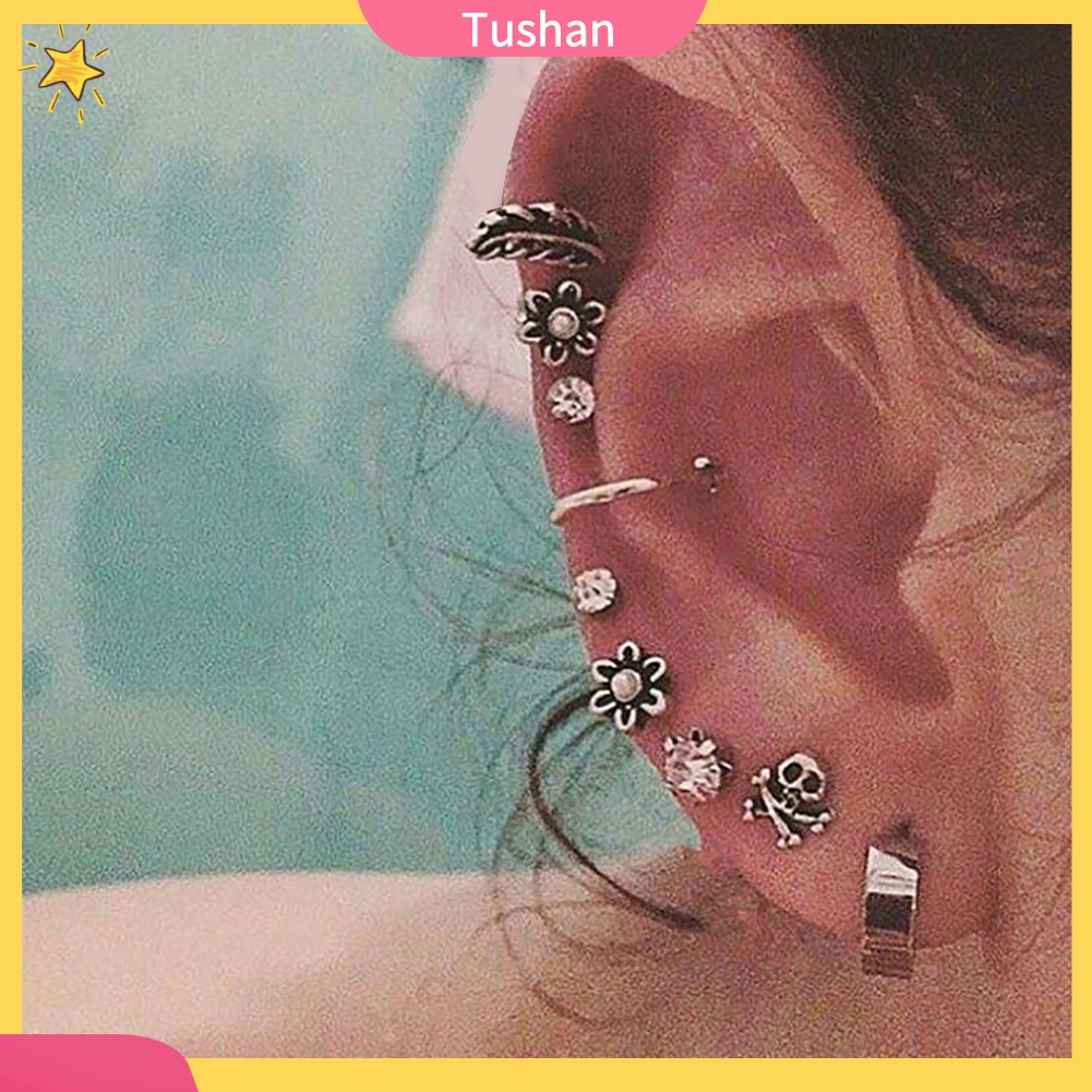 Bộ 9 Khuyên Tai Phong Cách Bohemian Cổ Điển Quý Phái Dành Cho Phái Nữ